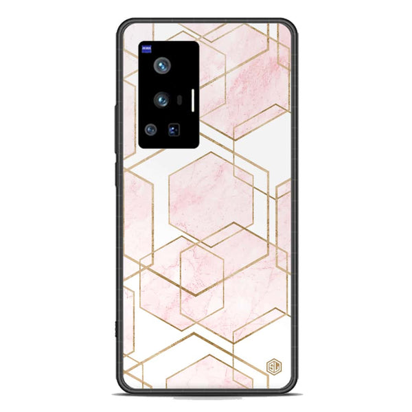 Stylish Marble Series Soft Phone Case - Premium Glass Case - Design 3 - Vivo X70 Pro