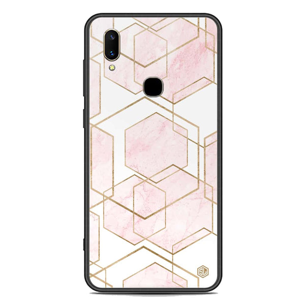 Stylish Marble Series Soft Phone Case - Premium Glass Case - Design 3 - Vivo V11 Pro