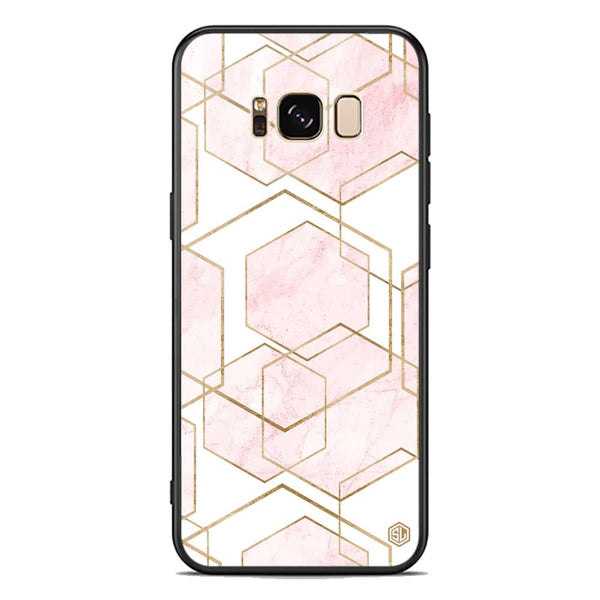 Stylish Marble Series Soft Phone Case - Premium Glass Case - Design 3 - Samsung Galaxy S8