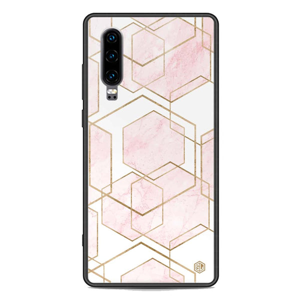 Stylish Marble Series Soft Phone Case - Premium Glass Case - Design 3 - Huawei P30