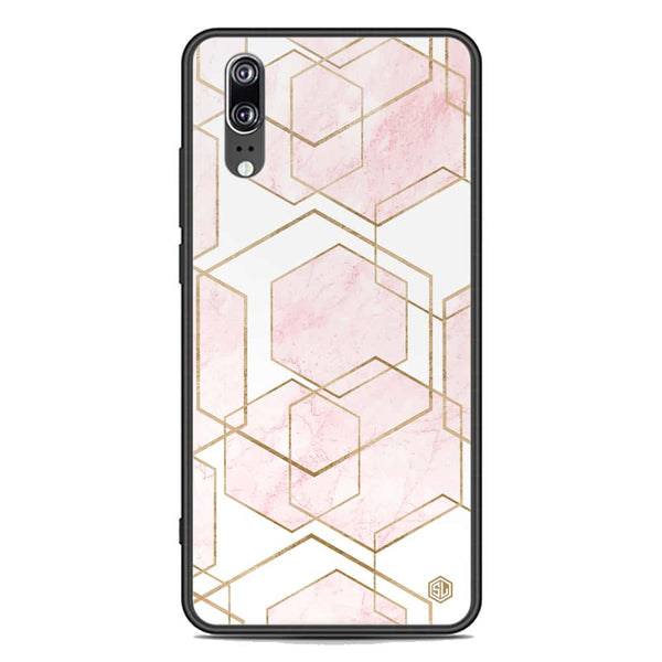 Stylish Marble Series Soft Phone Case - Premium Glass Case - Design 3 - Huawei P20