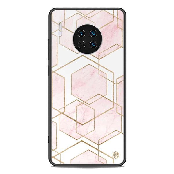 Stylish Marble Series Soft Phone Case - Premium Glass Case - Design 3 - Huawei Mate 30