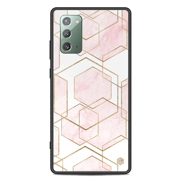 Stylish Marble Series Soft Phone Case - Premium Glass Case - Design 3 - Samsung Galaxy Note 20