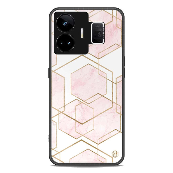 Stylish Marble Series Soft Phone Case - Premium Glass Case - Design 3 - Realme GT3