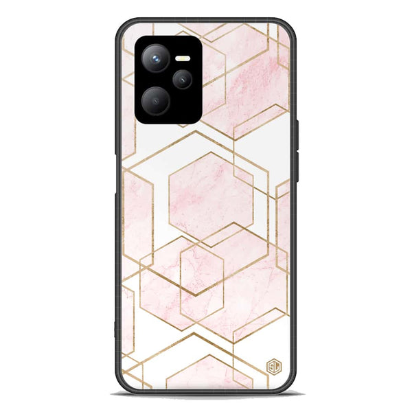 Stylish Marble Series Soft Phone Case - Premium Glass Case - Design 3 - Realme Narzo 50A Prime
