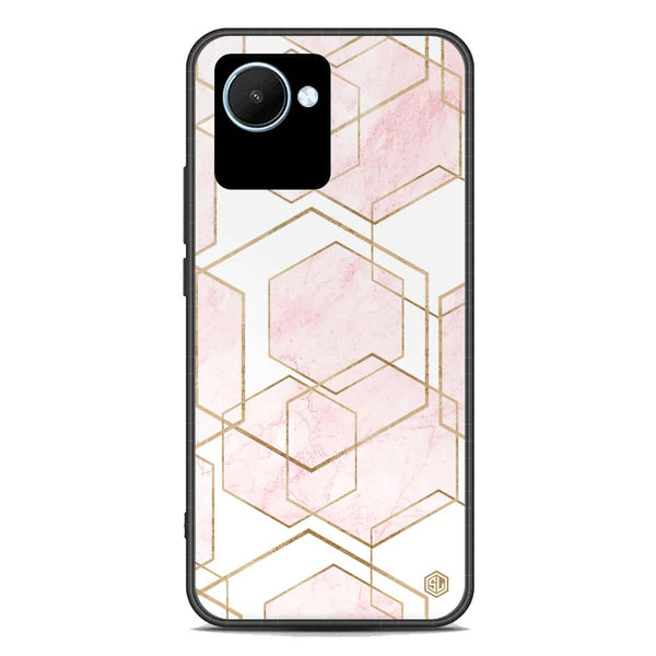 Stylish Marble Series Soft Phone Case - Premium Glass Case - Design 3 - Realme C30