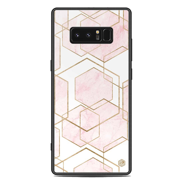 Stylish Marble Series Soft Phone Case - Premium Glass Case - Design 3 - Samsung Galaxy Note 8