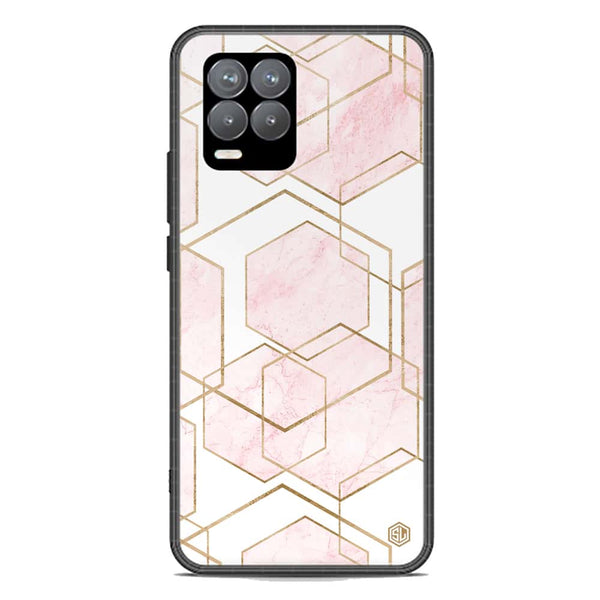 Stylish Marble Series Soft Phone Case - Premium Glass Case - Design 3 - Realme 8 Pro