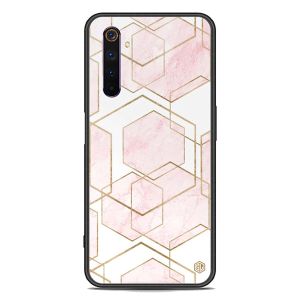 Stylish Marble Series Soft Phone Case - Premium Glass Case - Design 3 - Realme 6 Pro