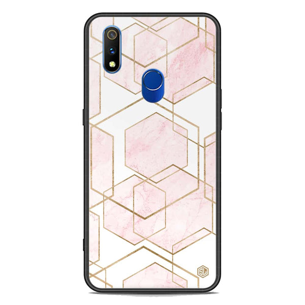 Stylish Marble Series Soft Phone Case - Premium Glass Case - Design 3 - Realme 3 Pro