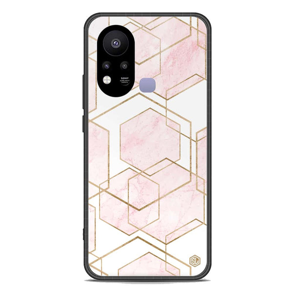 Stylish Marble Series Soft Phone Case - Premium Glass Case - Design 3 - Infinix Hot 11s