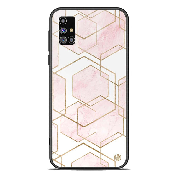 Stylish Marble Series Soft Phone Case - Premium Glass Case - Design 3 - Samsung Galaxy M31s