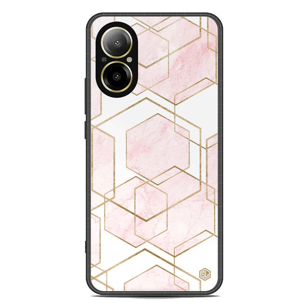 Stylish Marble Series Soft Phone Case - Premium Glass Case - Design 3 - Realme C67 4G