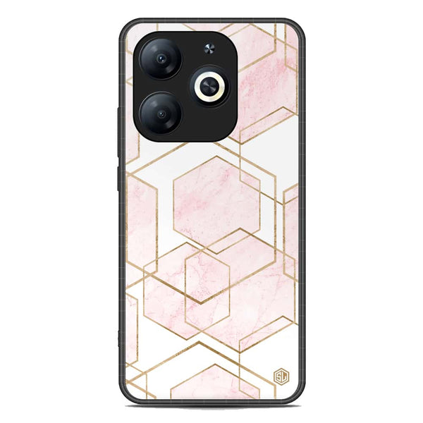 Stylish Marble Series Soft Phone Case - Premium Glass Case - Design 3 - Tecno Spark 20