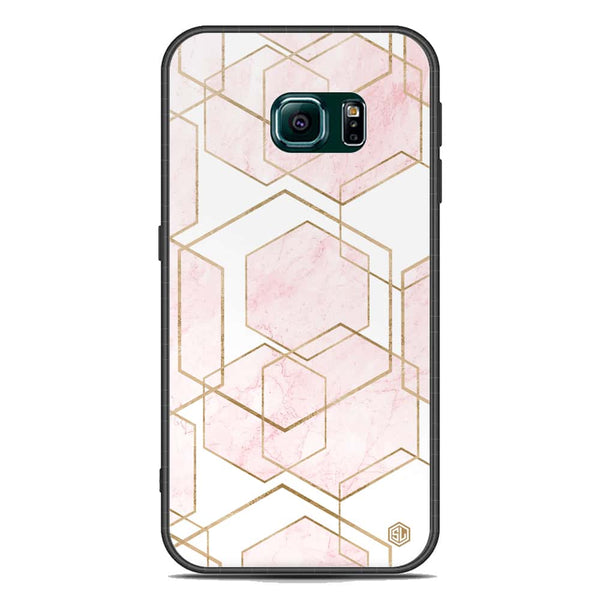 Stylish Marble Series Soft Phone Case - Acrylic Case - Design 3 - - Samsung Galaxy S6 Edge Plus