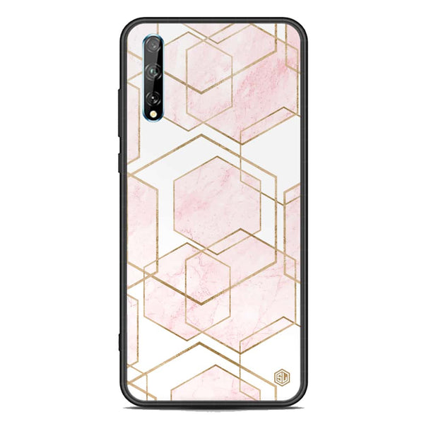 Stylish Marble Series Soft Phone Case - Acrylic Case - Design 3 - - Huawei Y8p