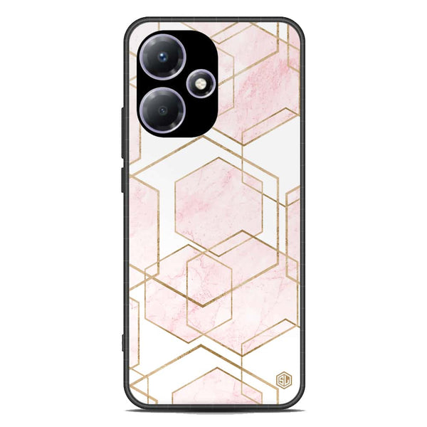 Stylish Marble Series Soft Phone Case - Metal Case - Design 3 - Infinix Hot 30 Play