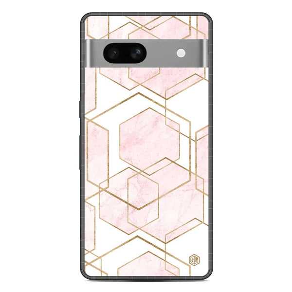 Stylish Marble Series Soft Phone Case - Metal Case - Design 3 - Google Pixel 7a