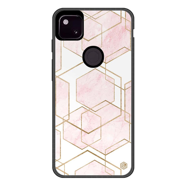 Stylish Marble Series Soft Phone Case - Metal Case - Design 3 - Google Pixel 4a