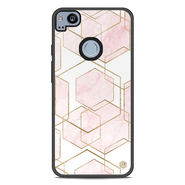 Stylish Marble Series Soft Phone Case - Metal Case - Design 3 - Google Pixel 2