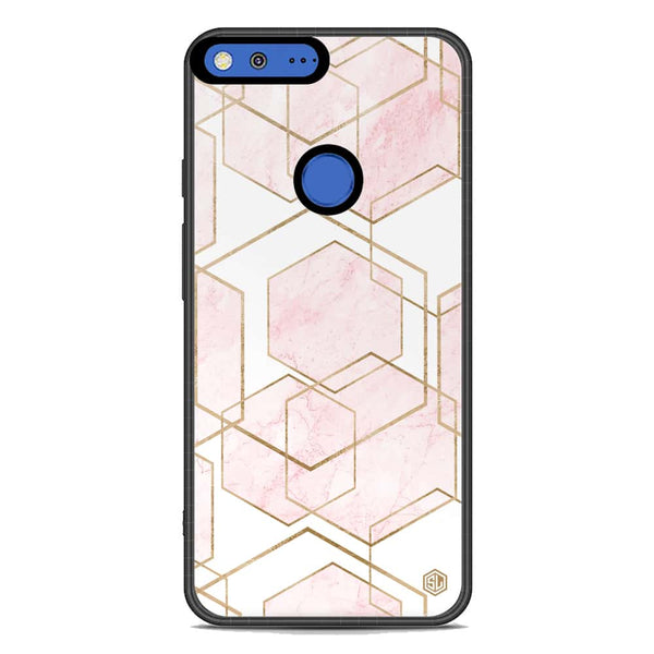 Stylish Marble Series Soft Phone Case - Metal Case - Design 3 - Google Pixel