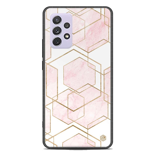 Stylish Marble Series Soft Phone Case - Premium Glass Case - Design 3 - Samsung Galaxy A72