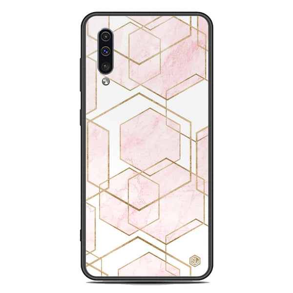 Stylish Marble Series Soft Phone Case - Premium Glass Case - Design 3 - Samsung Galaxy A50