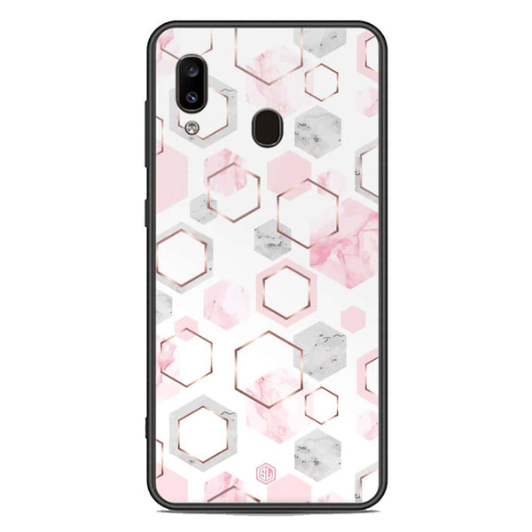 Stylish Marble Series Soft Phone Case - Premium Glass Case - Design 4 - Samsung Galaxy A20