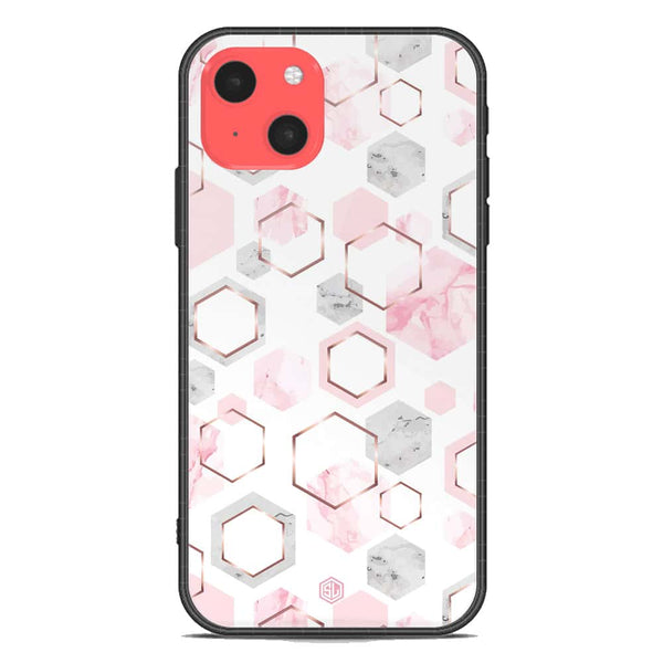 Stylish Marble Series Soft Phone Case - Premium Glass Case - Design 4 - iPhone 13 Mini