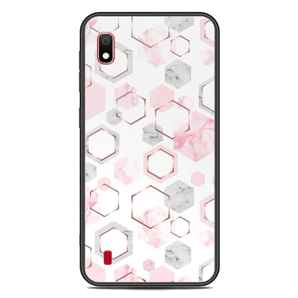 Stylish Marble Series Soft Phone Case - Premium Glass Case - Design 4 - Samsung Galaxy A10