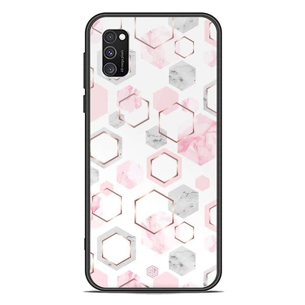 Stylish Marble Series Soft Phone Case - Premium Glass Case - Design 4 - Samsung Galaxy A03s