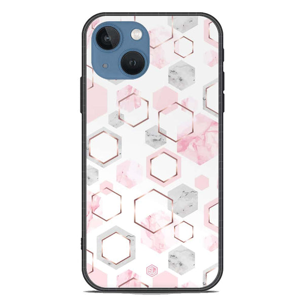 Stylish Marble Series Soft Phone Case - Premium Glass Case - Design 4 - iPhone 13