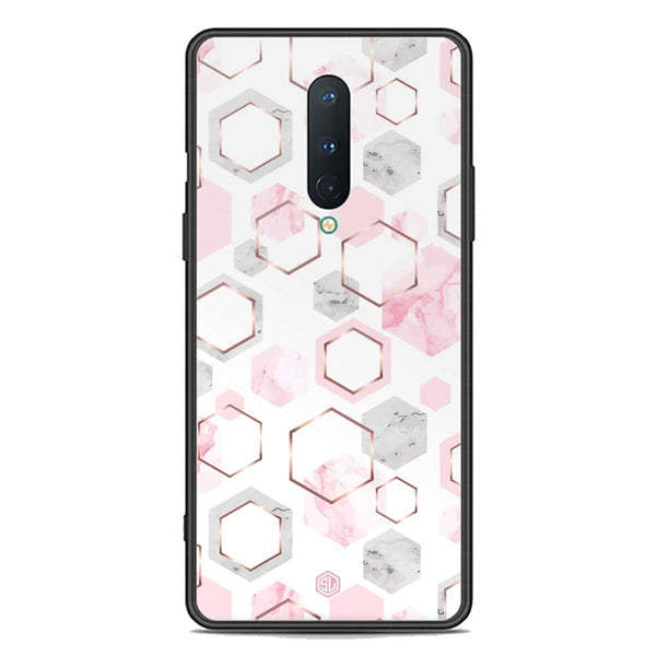Stylish Marble Series Soft Phone Case - Premium Glass Case - Design 4 - OnePlus 8 4G