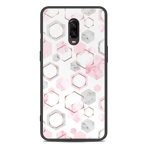 Stylish Marble Series Soft Phone Case - Premium Glass Case - Design 4 - OnePlus 6T