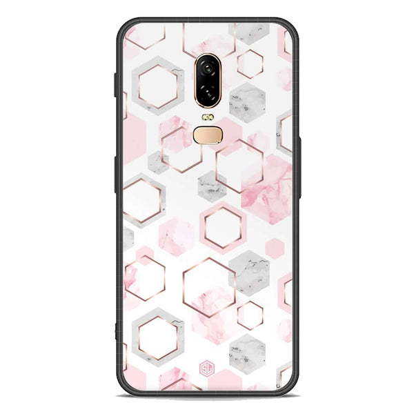 Stylish Marble Series Soft Phone Case - Premium Glass Case - Design 4 - OnePlus 6