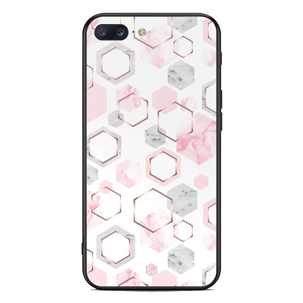 Stylish Marble Series Soft Phone Case - Premium Glass Case - Design 4 - OnePlus 5