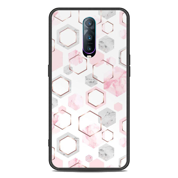 Stylish Marble Series Soft Phone Case - Premium Glass Case - Design 4 - Oppo R17 Pro