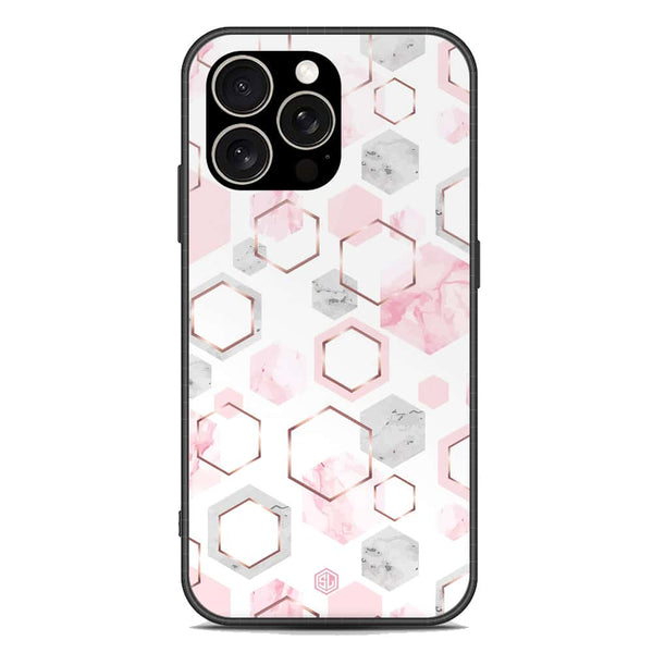 Stylish Marble Series Soft Phone Case - Premium Glass Case - Design 4 - iPhone 15 Pro