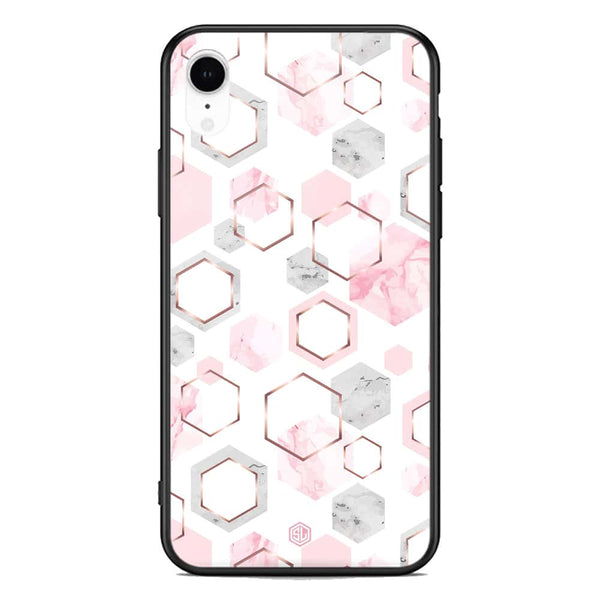 Stylish Marble Series Soft Phone Case - Premium Glass Case - Design 4 - iPhone XR