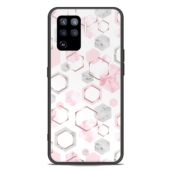 Stylish Marble Series Soft Phone Case - Premium Glass Case - Design 4 - Oppo A94
