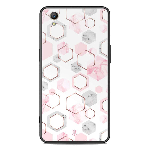 Stylish Marble Series Soft Phone Case - Premium Glass Case - Design 4 - Oppo A37