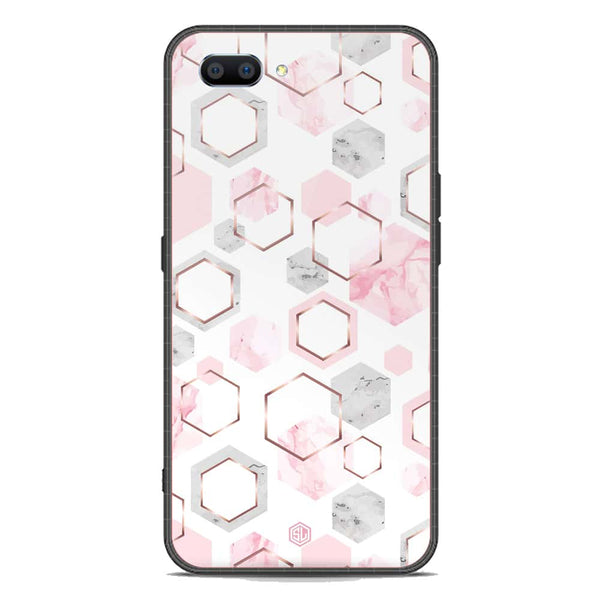 Stylish Marble Series Soft Phone Case - Premium Glass Case - Design 4 - Oppo A12e