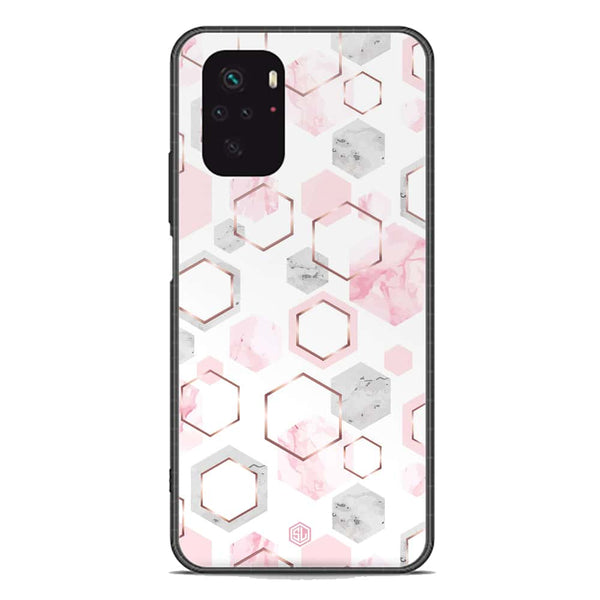 Stylish Marble Series Soft Phone Case - Premium Glass Case - Design 4 - Xiaomi Redmi Note 10 4G