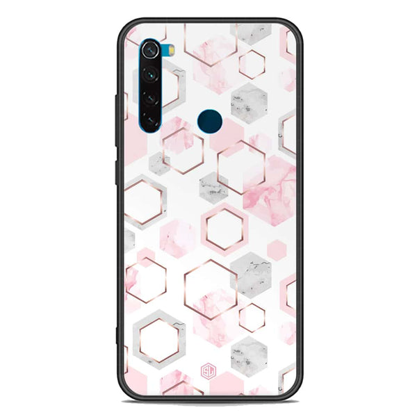 Stylish Marble Series Soft Phone Case - Premium Glass Case - Design 4 - Xiaomi Redmi Note 8 2021