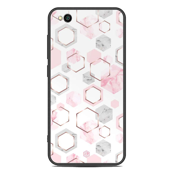Stylish Marble Series Soft Phone Case - Premium Glass Case - Design 4 - Xiaomi Redmi Go