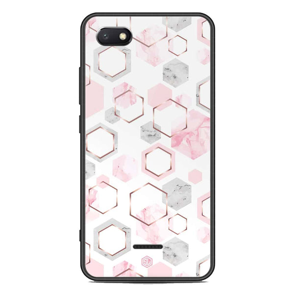 Stylish Marble Series Soft Phone Case - Premium Glass Case - Design 4 - Xiaomi Redmi 6A