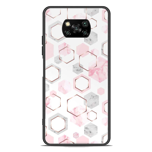 Stylish Marble Series Soft Phone Case - Premium Glass Case - Design 4 - Xiaomi Poco X3