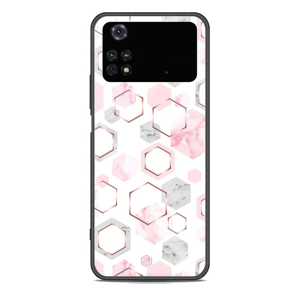 Stylish Marble Series Soft Phone Case - Premium Glass Case - Design 4 - Xiaomi Poco M4 Pro 5G