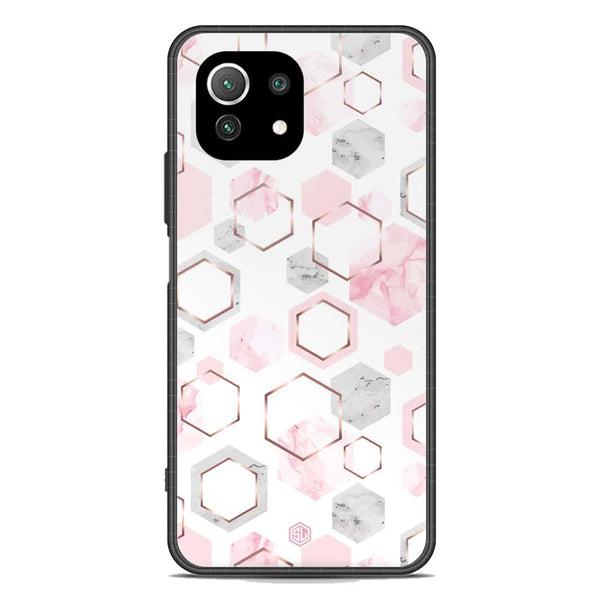 Stylish Marble Series Soft Phone Case - Premium Glass Case - Design 4 - Xiaomi Mi 11 Lite