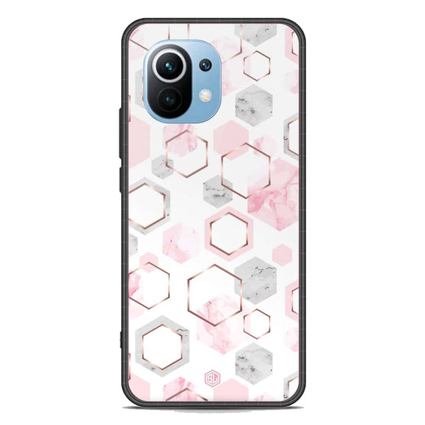 Stylish Marble Series Soft Phone Case - Premium Glass Case - Design 4 - Xiaomi Mi 11